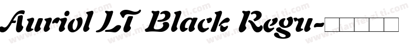 Auriol LT Black Regu字体转换